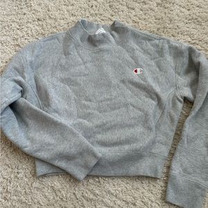 Urban Outfitters Champion Mock-Neck Cropped Sweatshirt
